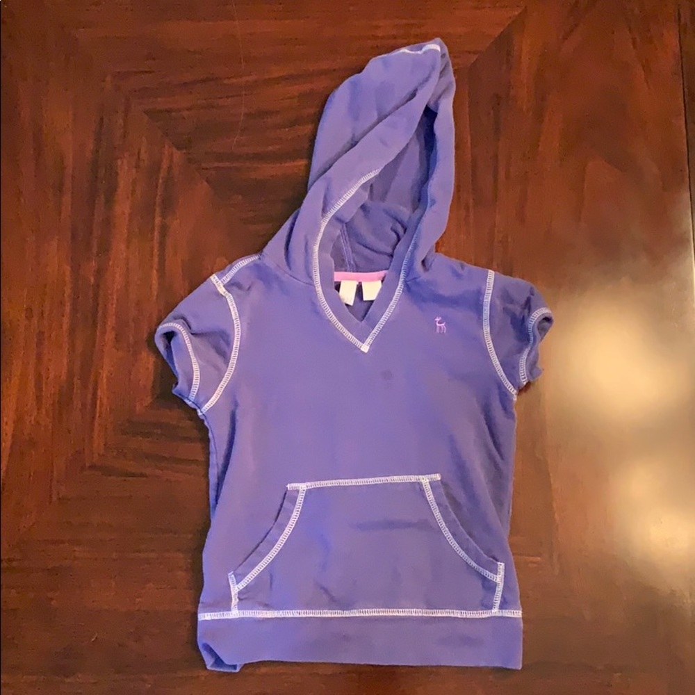 old navy purple hooded tee